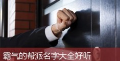 霸气帮派名字四个字 霸气帮派名字大全超拽，霸气帮派名字