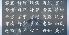 取名字的意思