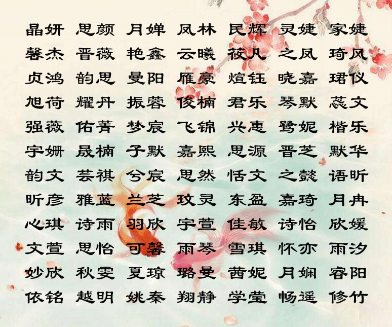 怎么给人取名字